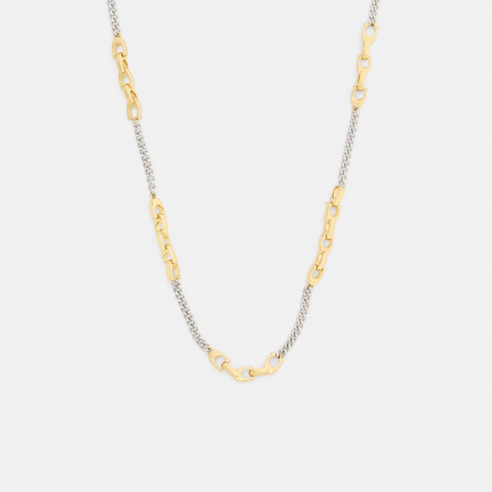 Linked C Necklace