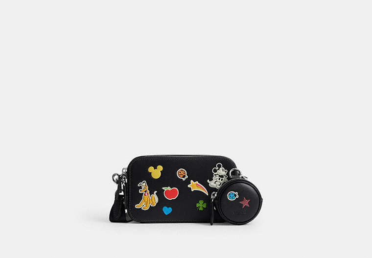 Disney X Coach Charter Slim Crossbody Bag With Sticker Print
