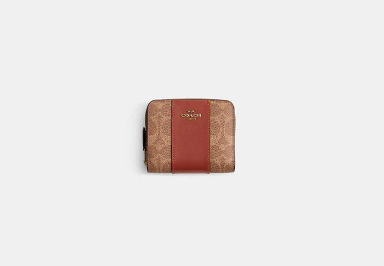 Restored Billfold Wallet In Colorblock Signature Canvas