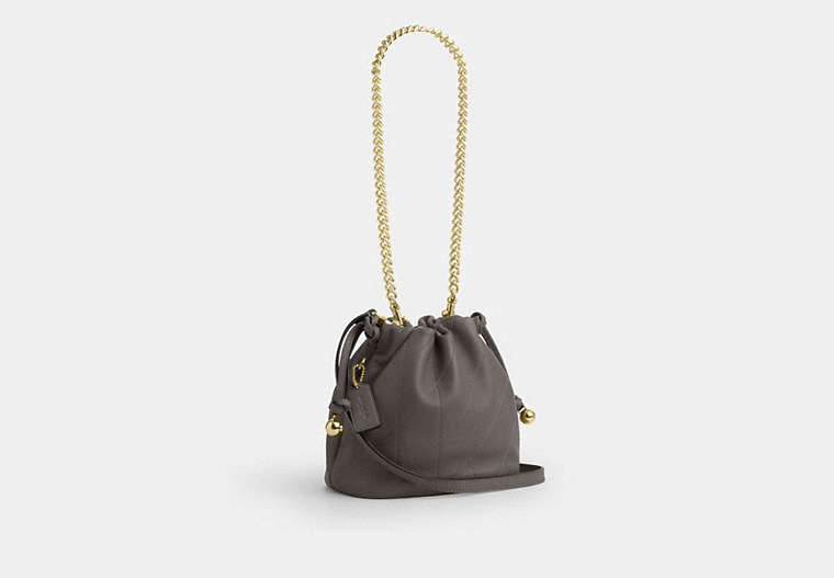 Faye Mini Drawstring Bag With Quilting