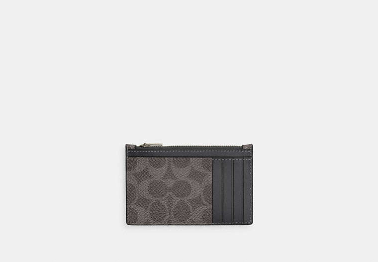 Zip Card Case In Signature Canvas