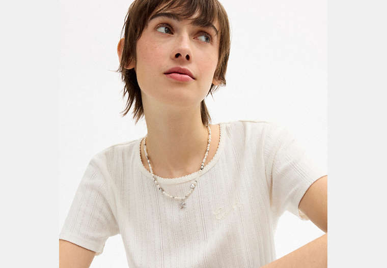 Pearls And Seashell Necklace