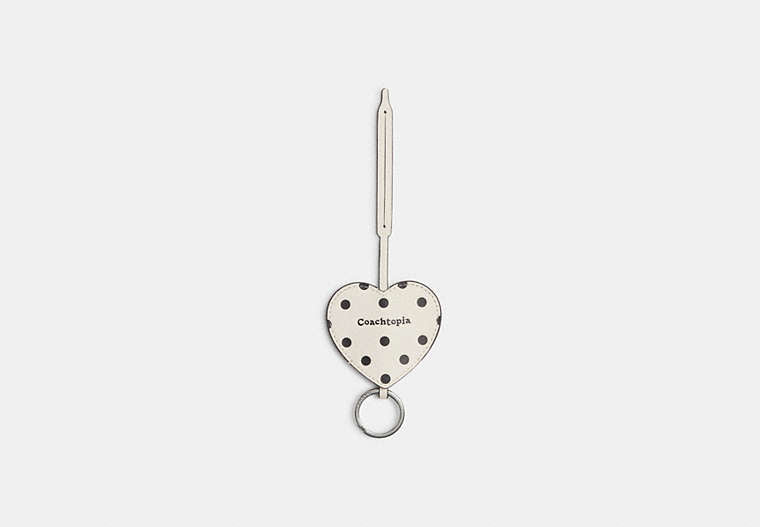 Heart Bag Charm With Key Ring