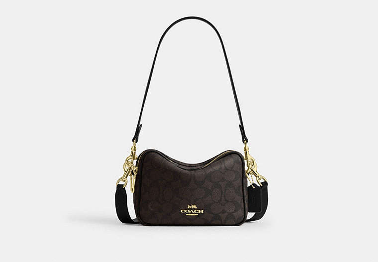 Mini Carey Crossbody Bag In Signature Canvas