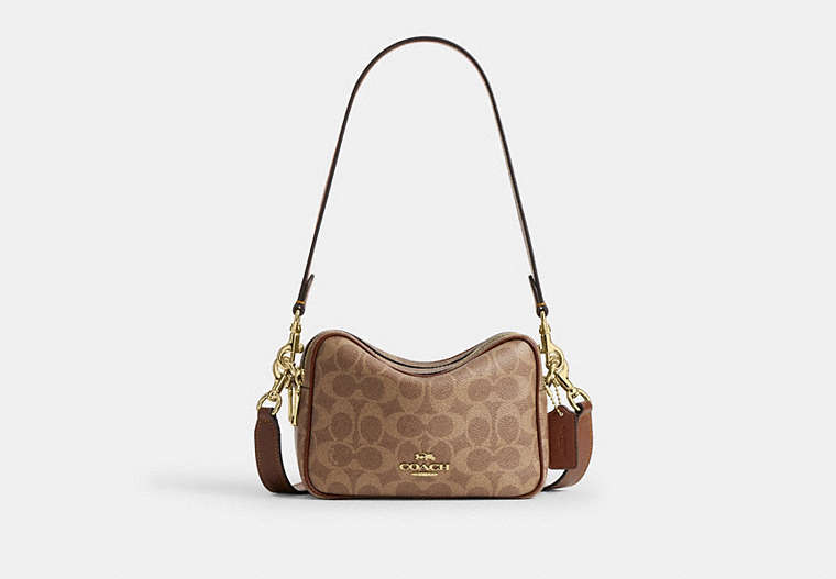 Mini Carey Crossbody Bag In Signature Canvas
