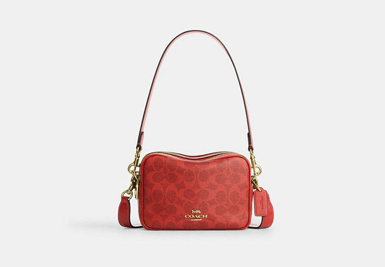 Mini Carey Crossbody Bag In Signature Canvas