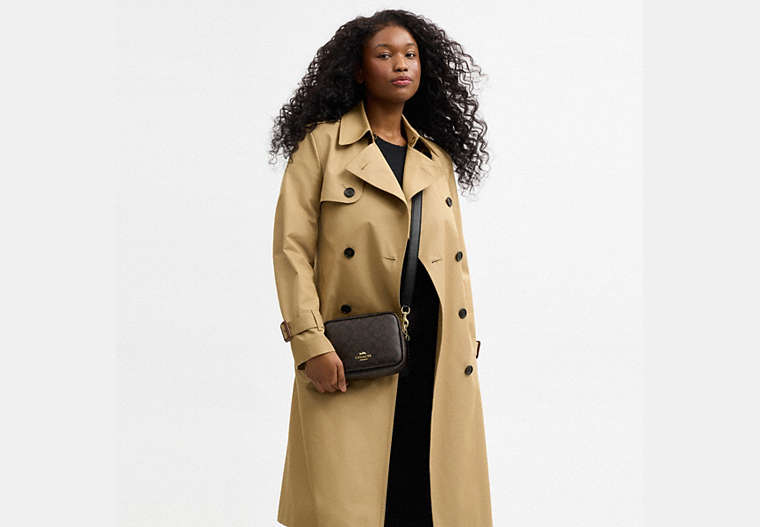 Mini Carey Crossbody Bag In Signature Canvas