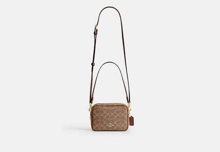 Mini Carey Crossbody Bag In Signature Canvas