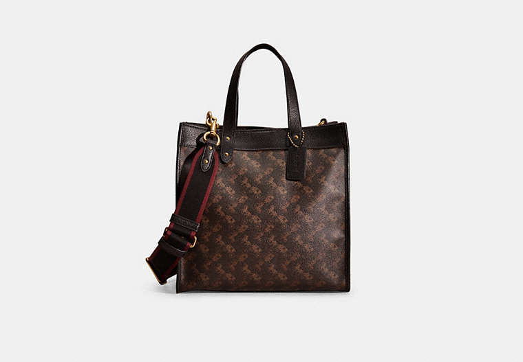 Restored Field Tote With Horse And Carriage Print