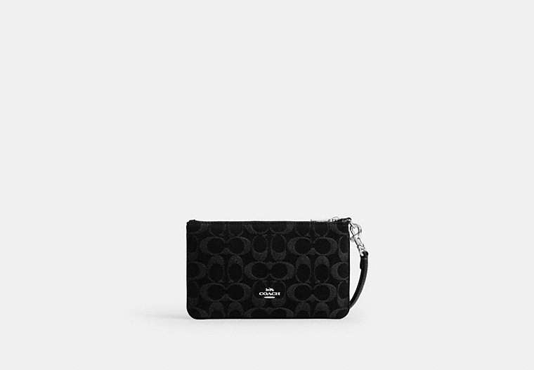 Ashton Wristlet In Signature Denim