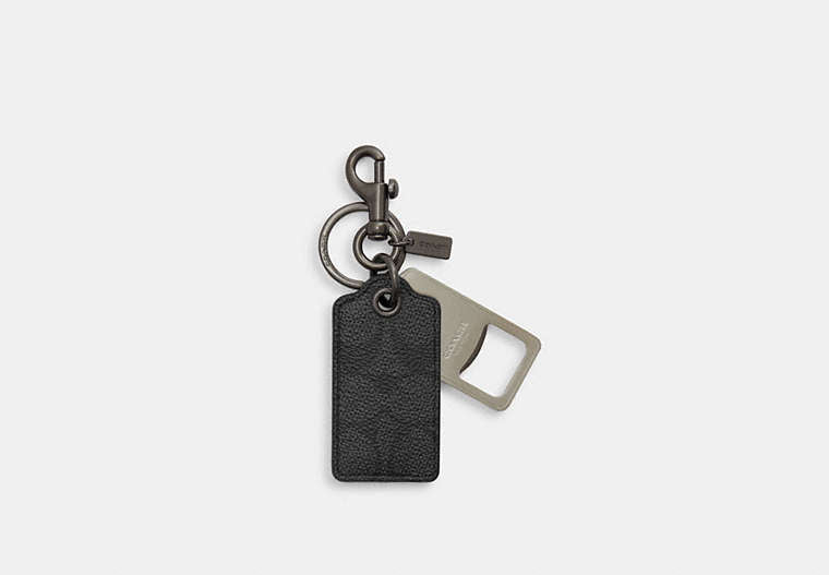 Bottle Opener Key Fob In Signature Canvas