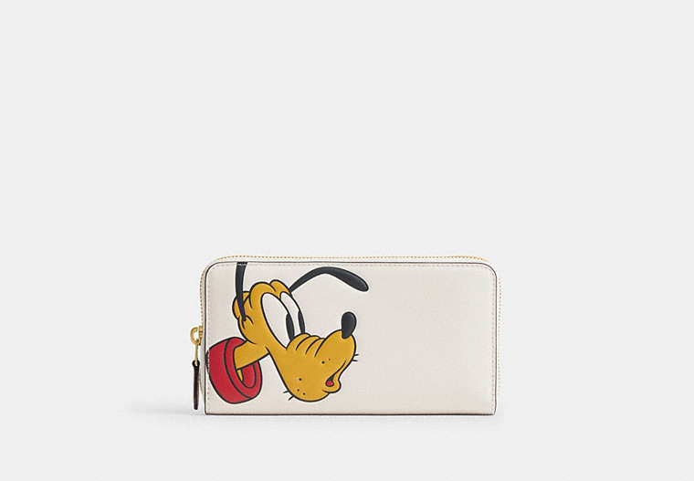 Disney X Coach Essential Accordion Zip Wallet With Pluto