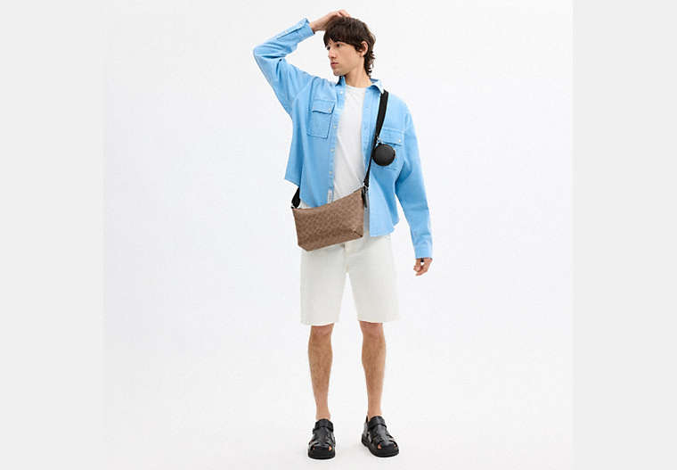 Small Finn Crossbody Bag With Pouch In Signature Canvas