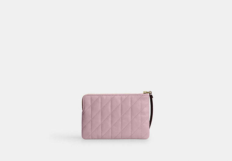 Corner Zip Wristlet With Quilting