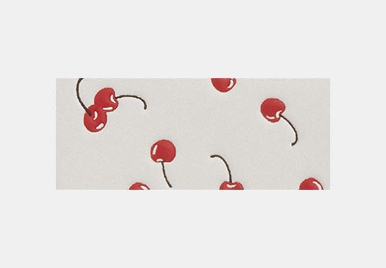 Wristlet And Heart Pouch With Cherry Print And Charm