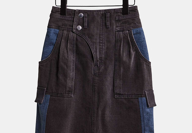 Restored Denim Skirt