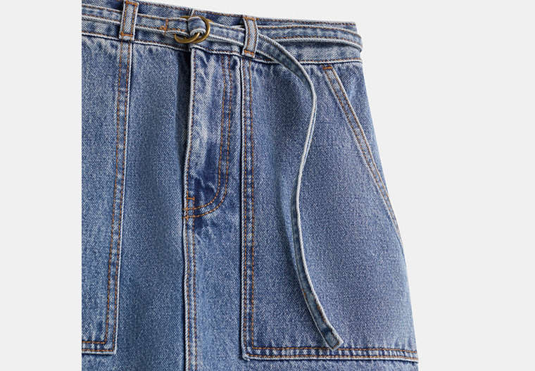 Restored Denim Skirt