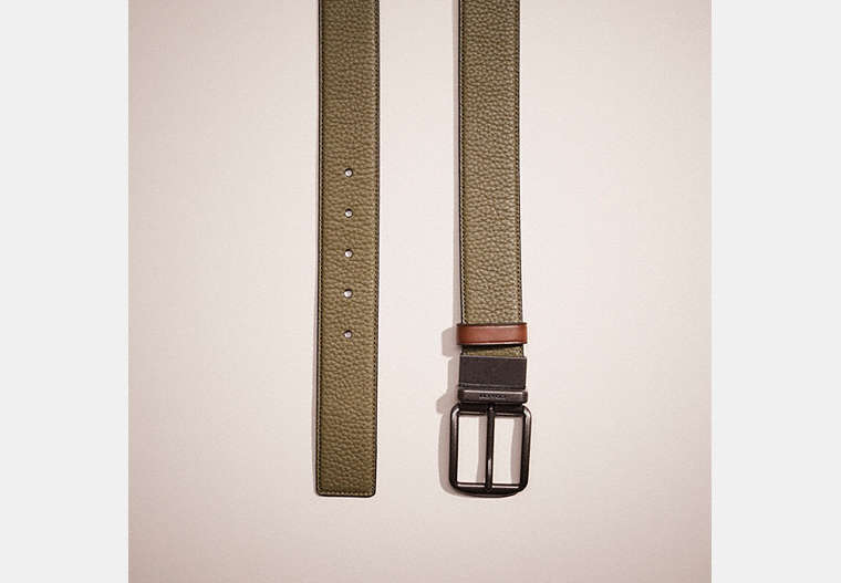 Restored Harness Buckle Cut-To-Size Reversible Belt, 38 Mm