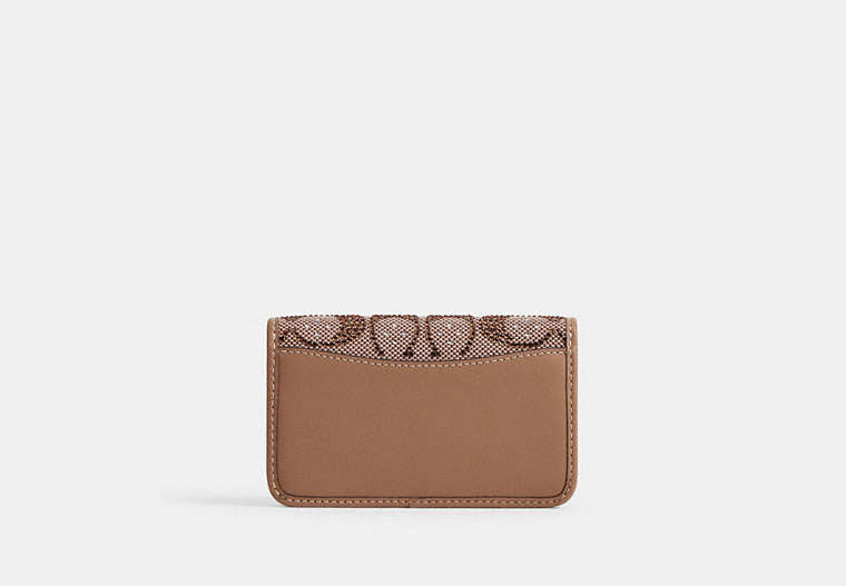 Essential Slim Card Case In Crystal Signature Jacquard