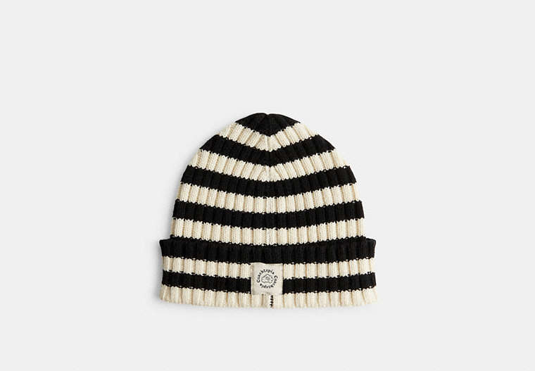 Beanie With Stripe Pattern