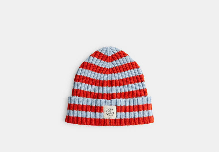 Beanie With Stripe Pattern