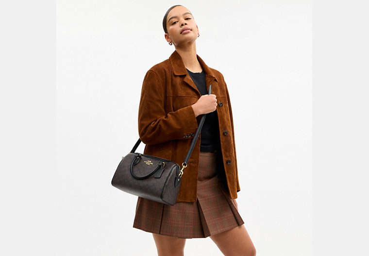 Rowan Satchel Bag In Signature Canvas