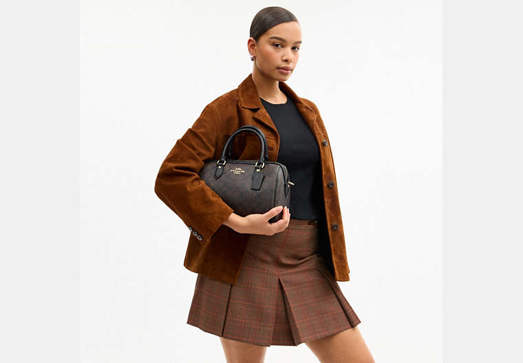 Rowan Satchel Bag In Signature Canvas