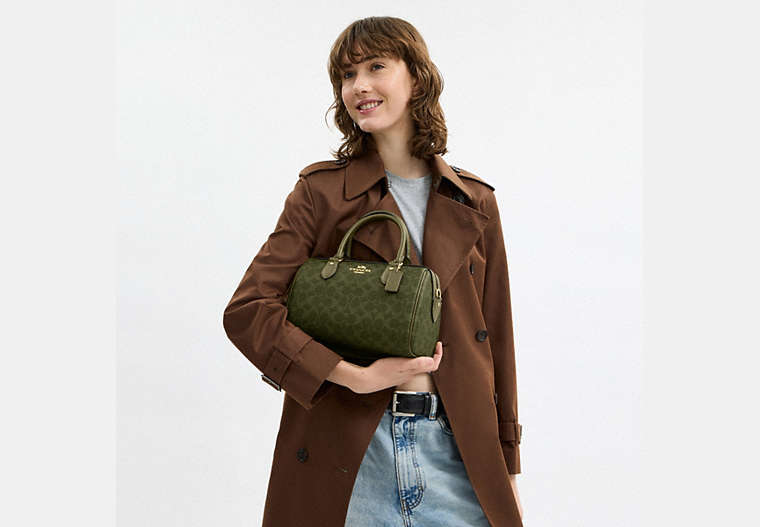 Rowan Satchel Bag In Signature Canvas