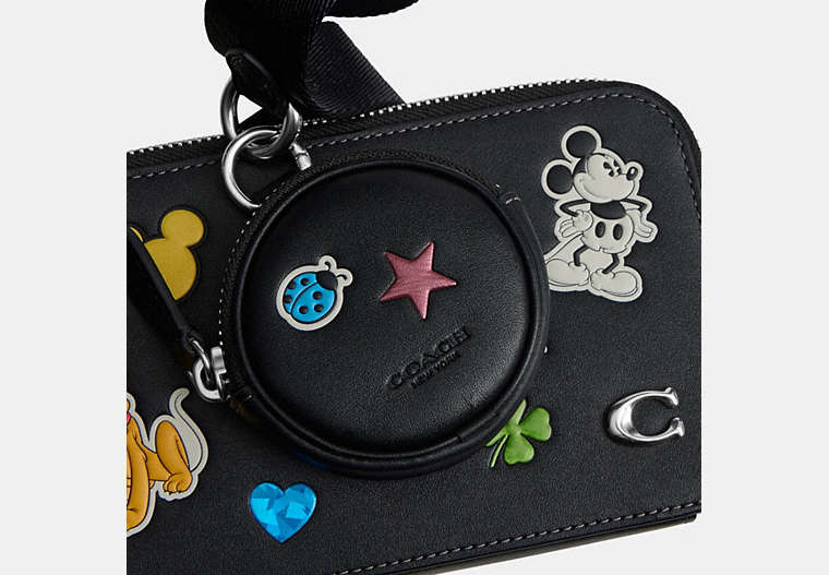 Disney X Coach Charter Slim Crossbody Bag With Sticker Print