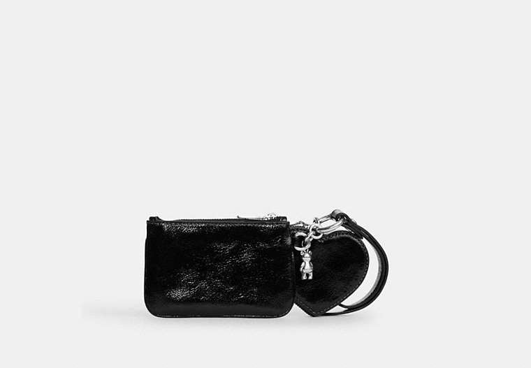 Wristlet And Heart Pouch With Charm