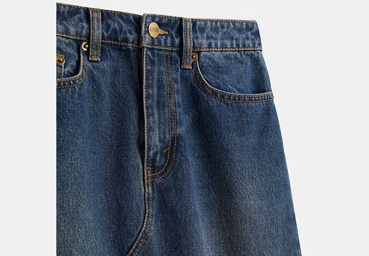 Restored Denim Skirt