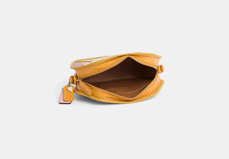 Reloved Zip Geometric Pouch In Alligator