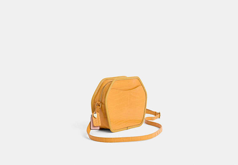 Reloved Zip Geometric Pouch In Alligator