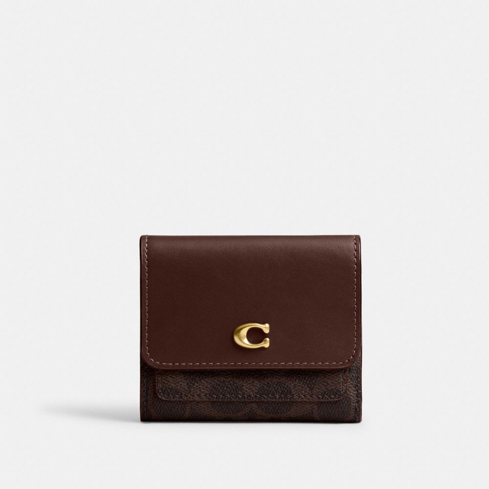 Mila Small Flap Wallet In Signature Canvas