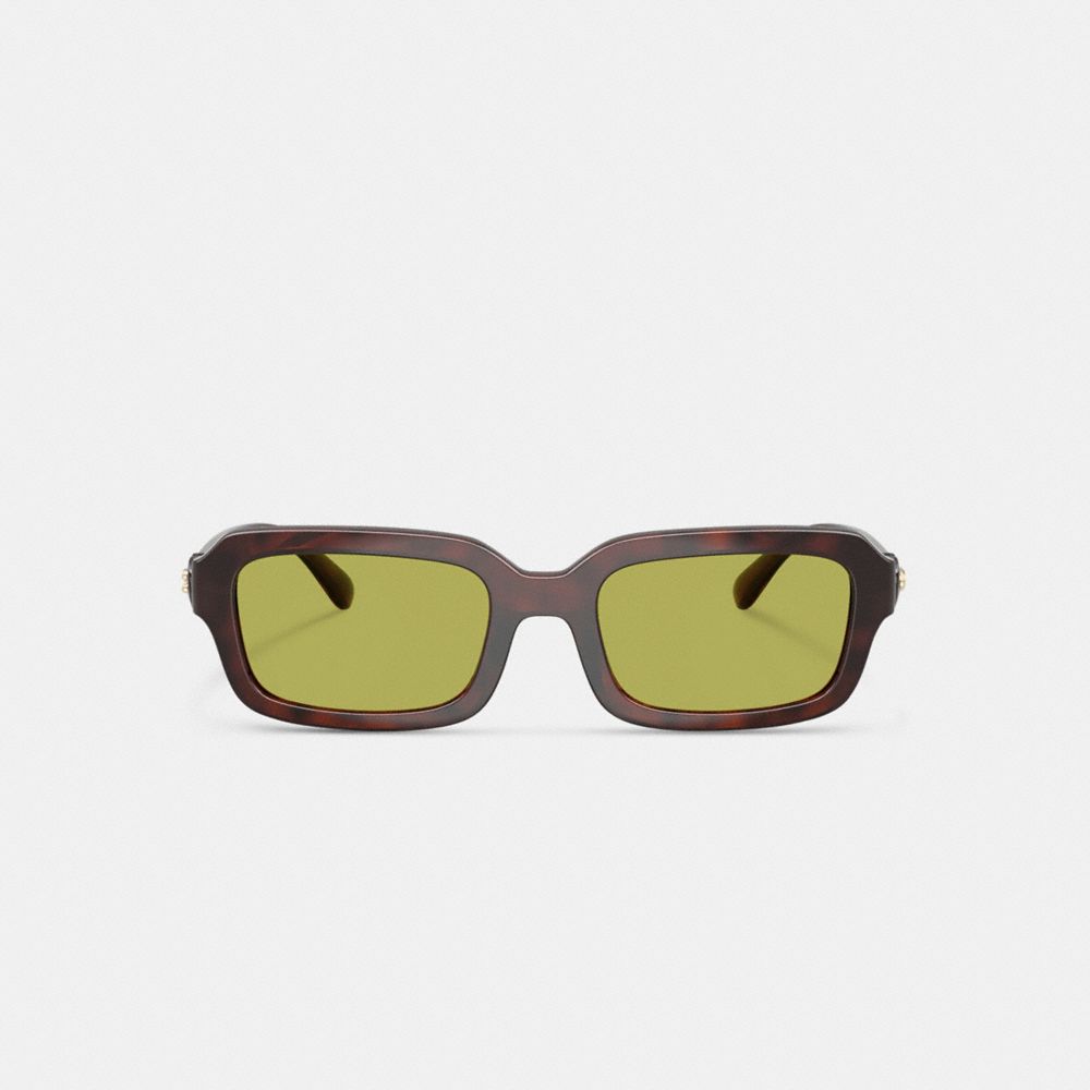 C Heart Narrow Square Sunglassses