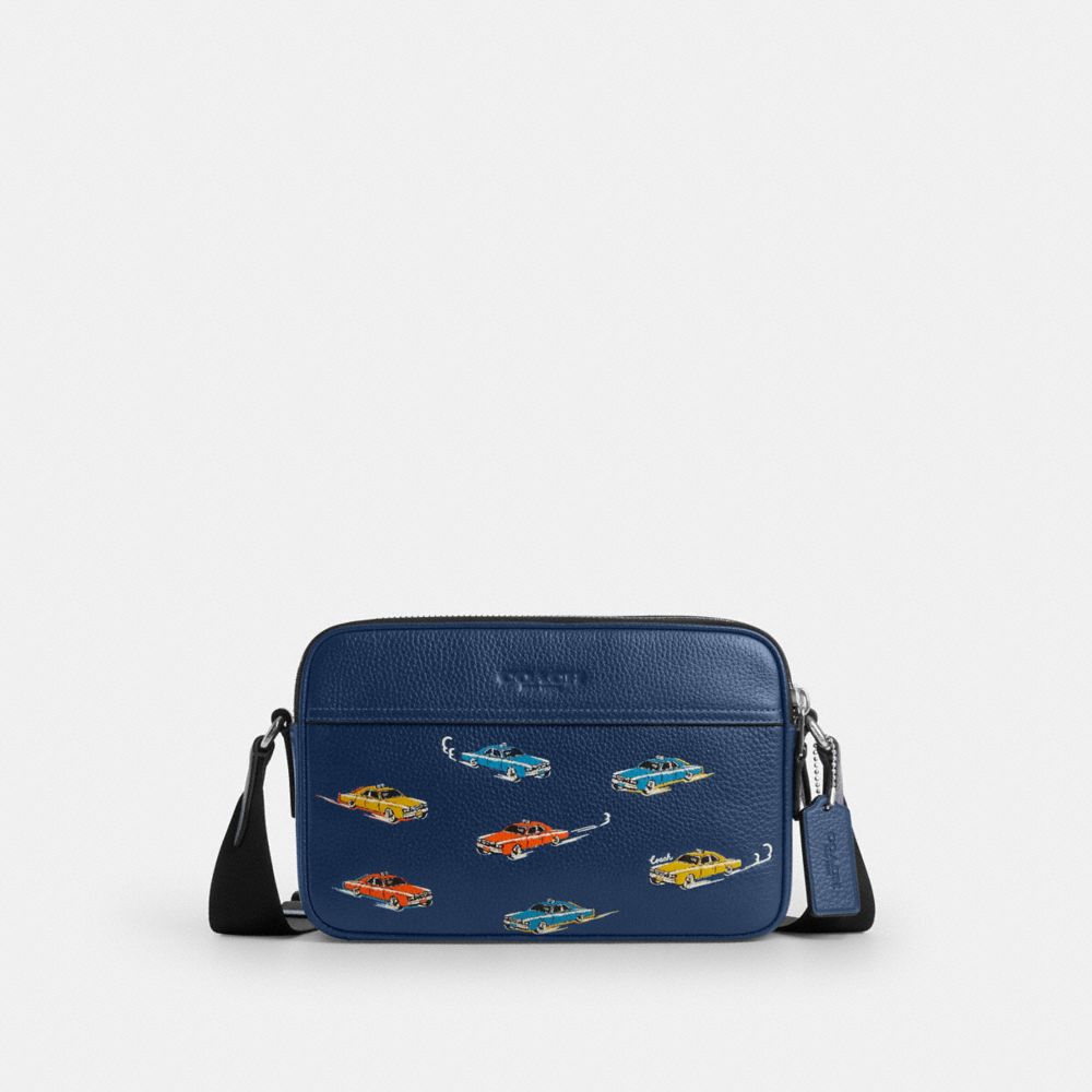 Graham Crossbody Bag With Car Print