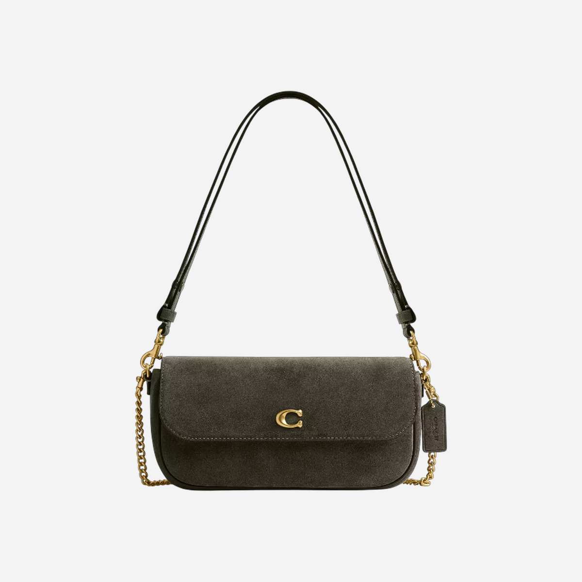 Coach Brook Flap Chain Bag Olive