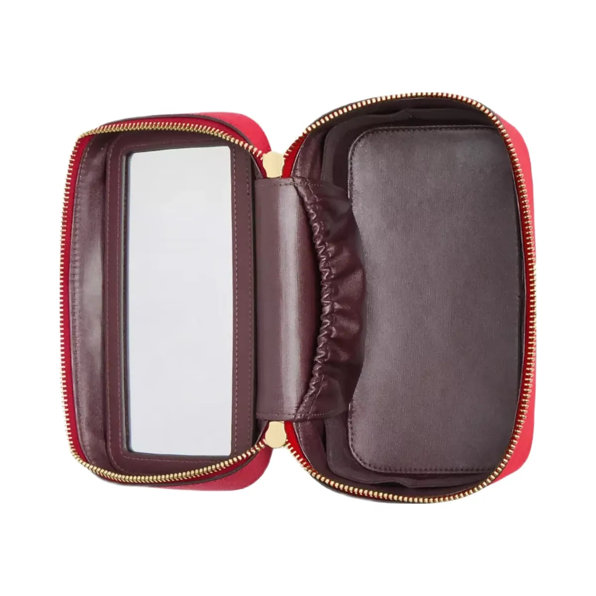 Coach Cosmetic Case in Gold Bright Cardinal