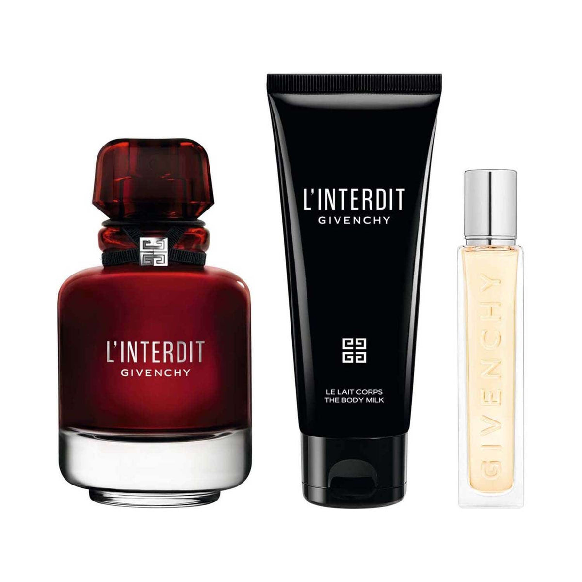 Givenchy L'interdit Gift Set (Eau De Parfum 50ml + Body Lotion 75ml + Travel Spray 12.5ml) - Givenchy