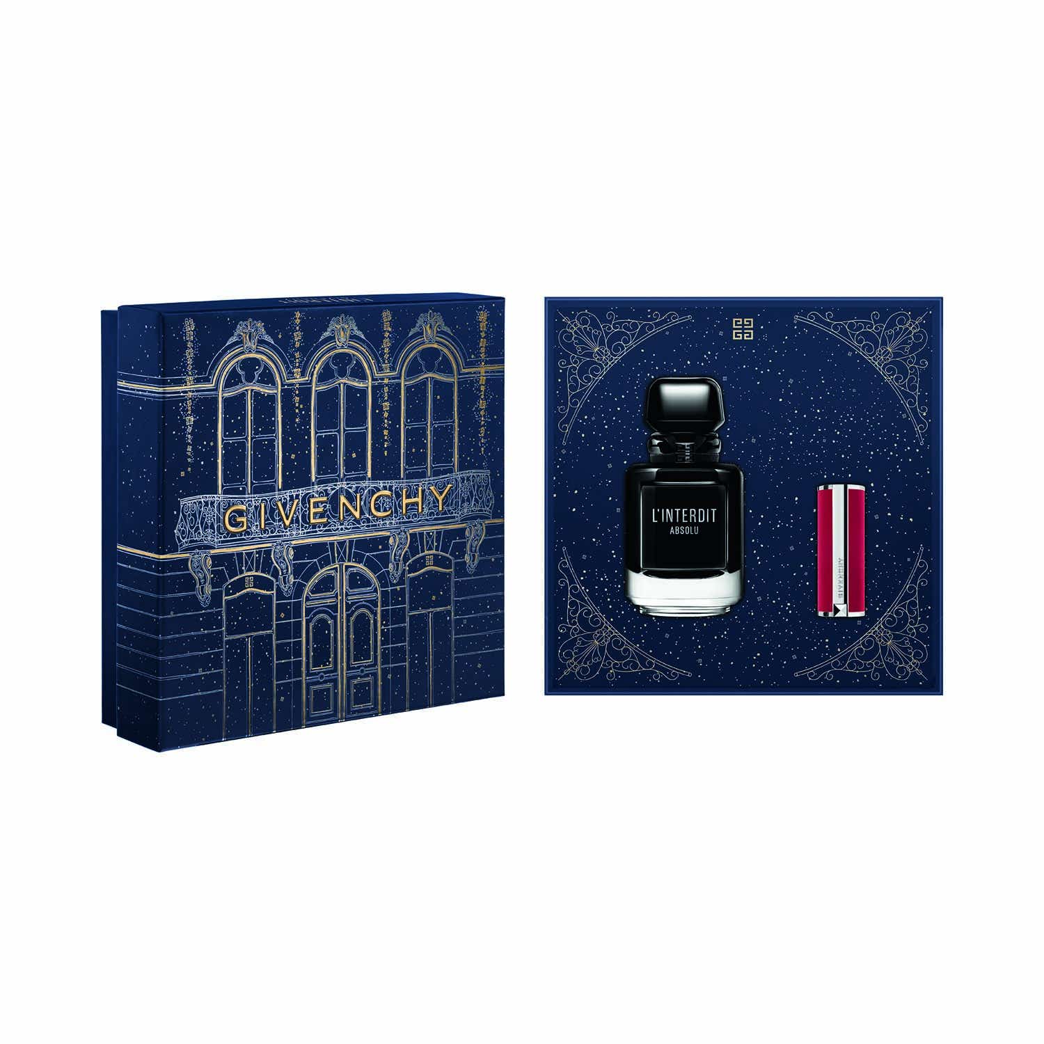Givenchy L'Interdit Edp Absolu + Le Rouge Deep Velvet 37 Set (2 pcs) - Givenchy