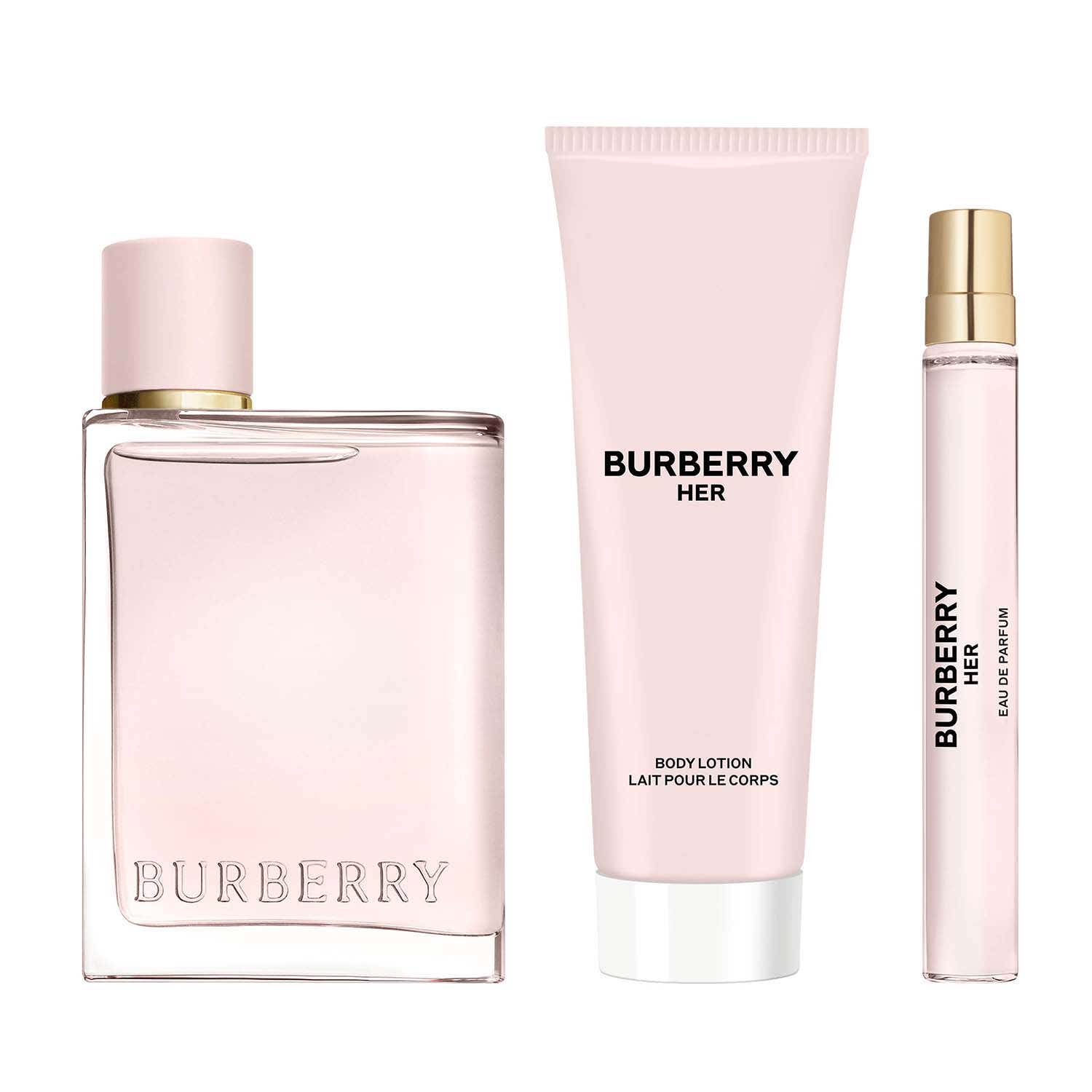 Burberry Her Eau de Parfum for Women & Body Lotion Trio Gift Set (3 pcs) - Burberry