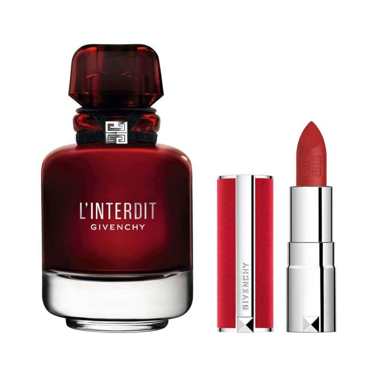 Givenchy L'interdit Gift Set (Eau De Parfum 50ml + Le Rouge Deep Velvet N37) - Givenchy