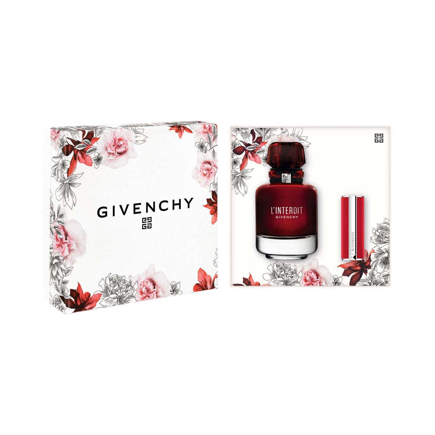 Givenchy L'interdit Gift Set (Eau De Parfum 50ml + Le Rouge Deep Velvet N37) - Givenchy
