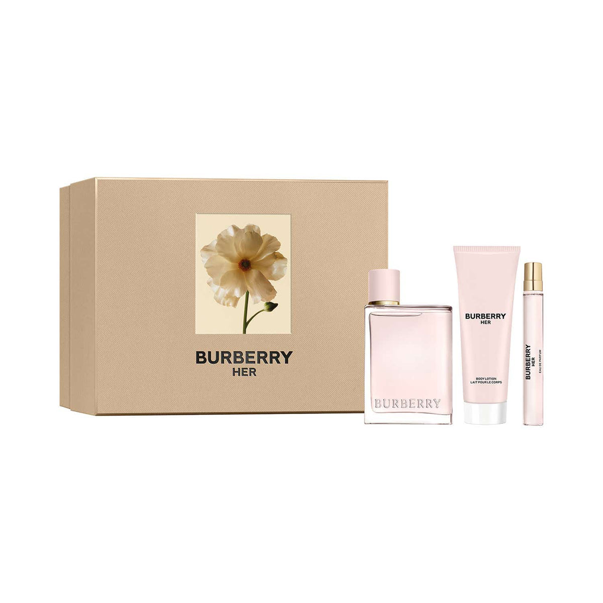 Burberry Her Set (EDP 100 ml + Bl 75 ml + Ps 10 ml) - Burberry