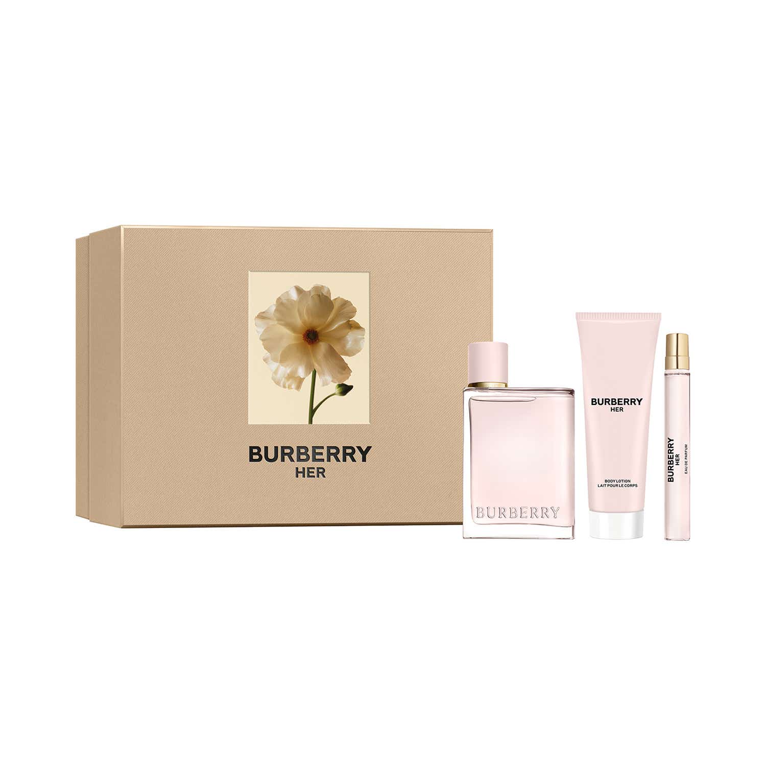 Burberry Her Set (EDP 100 ml + Bl 75 ml + Ps 10 ml) - Burberry