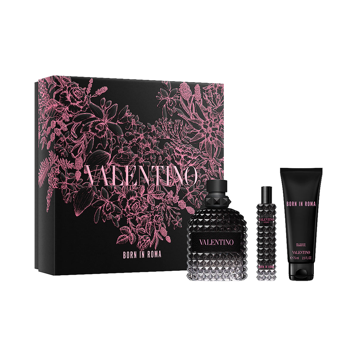 Valentino Born In Roma Uomo EDP and Shower Gel Gift Set (3 pcs) - Valentino