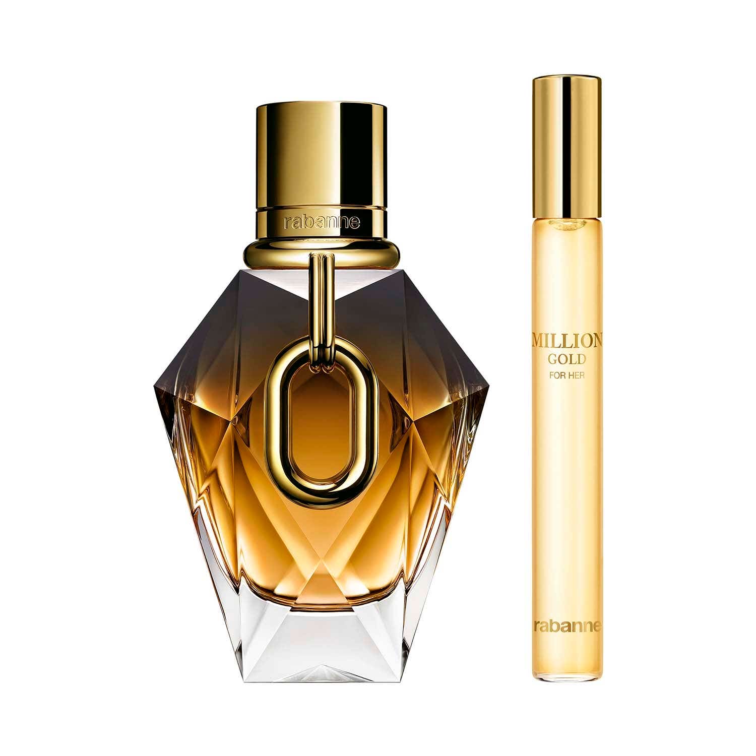 Rabanne Million Gold For Her Parfum with The Travel Spray (2 pcs) - Rabanne