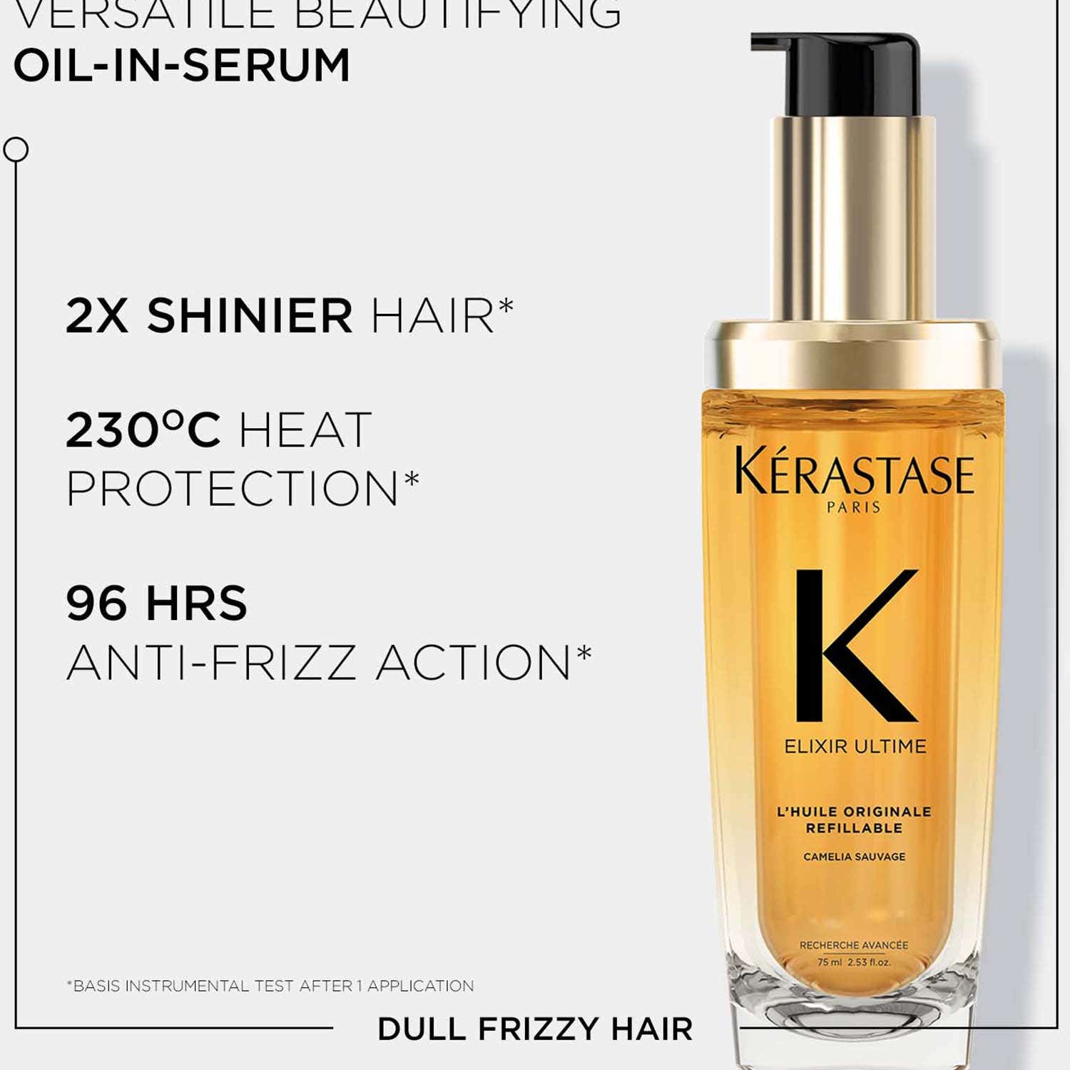 Kerastase Elixir Ultime Hair Oil-In-Serum Refillable + Oil-In-Serum Refill Combo - KERASTASE