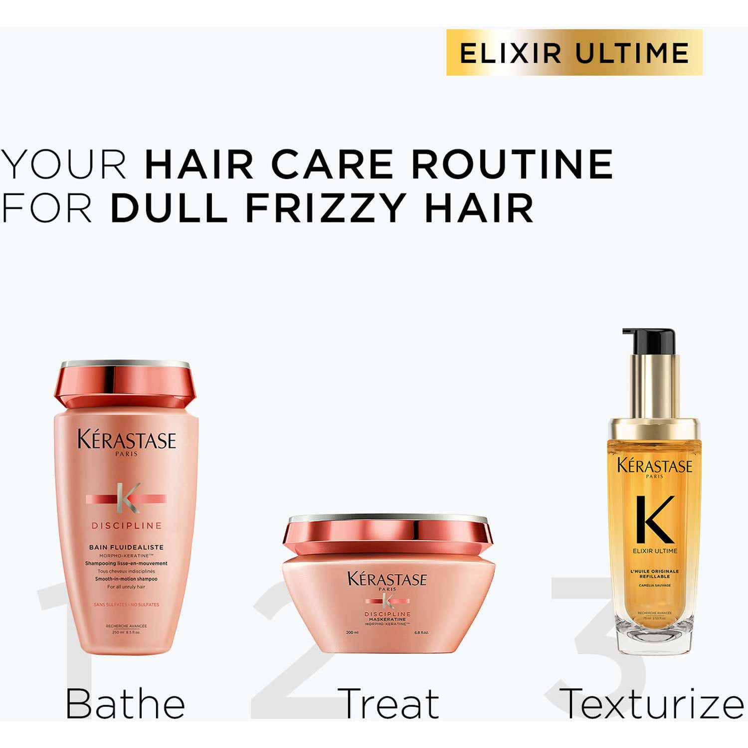 Kerastase Elixir Ultime Hair Oil-In-Serum Refillable + Oil-In-Serum Refill Combo - KERASTASE