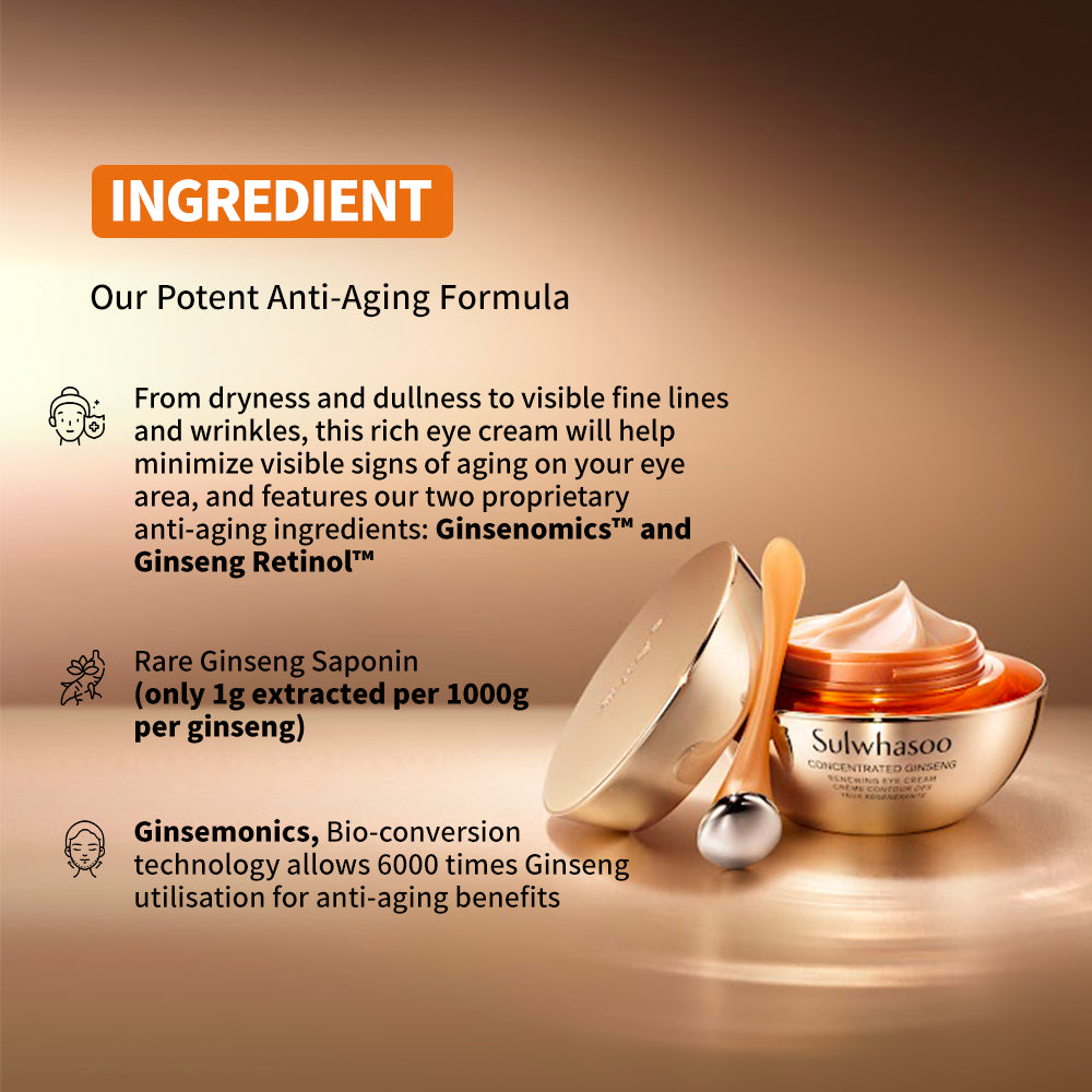 Sulwhasoo Concentrated Ginseng Renewing Eye Cream (20ml) - Sulwhasoo